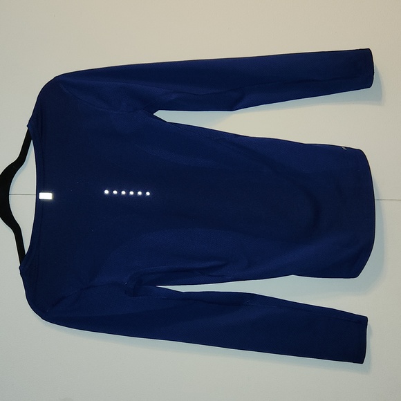 Nike Running Dri Fit Shirt Womens x-small Long Sleeve Athletic Stretch Vented - Picture 3 of 4